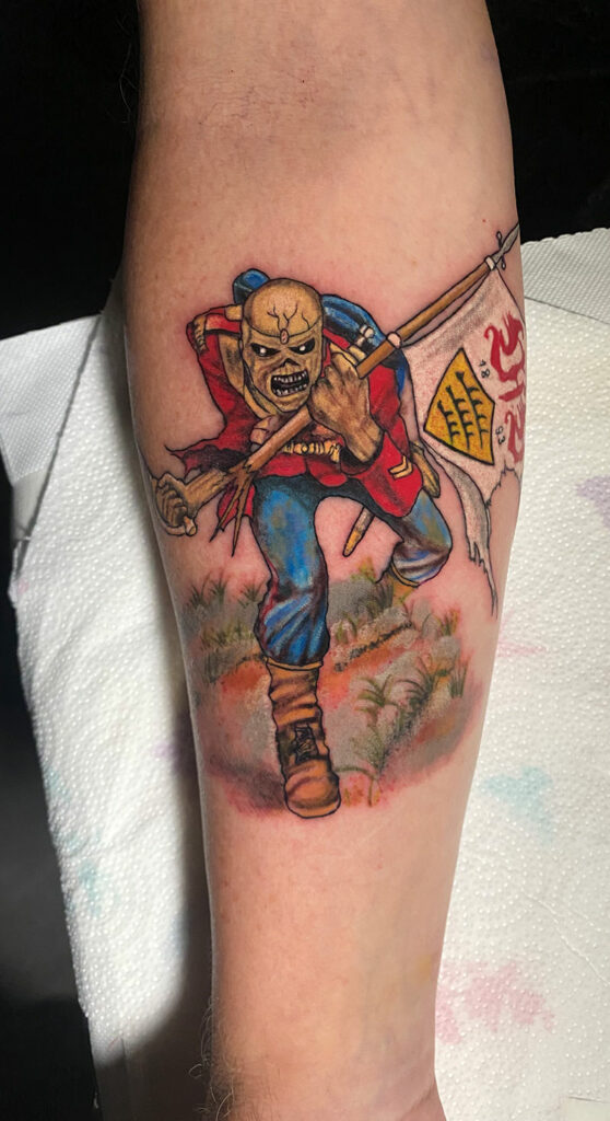 Iron Maiden VFB Fan Tattoo