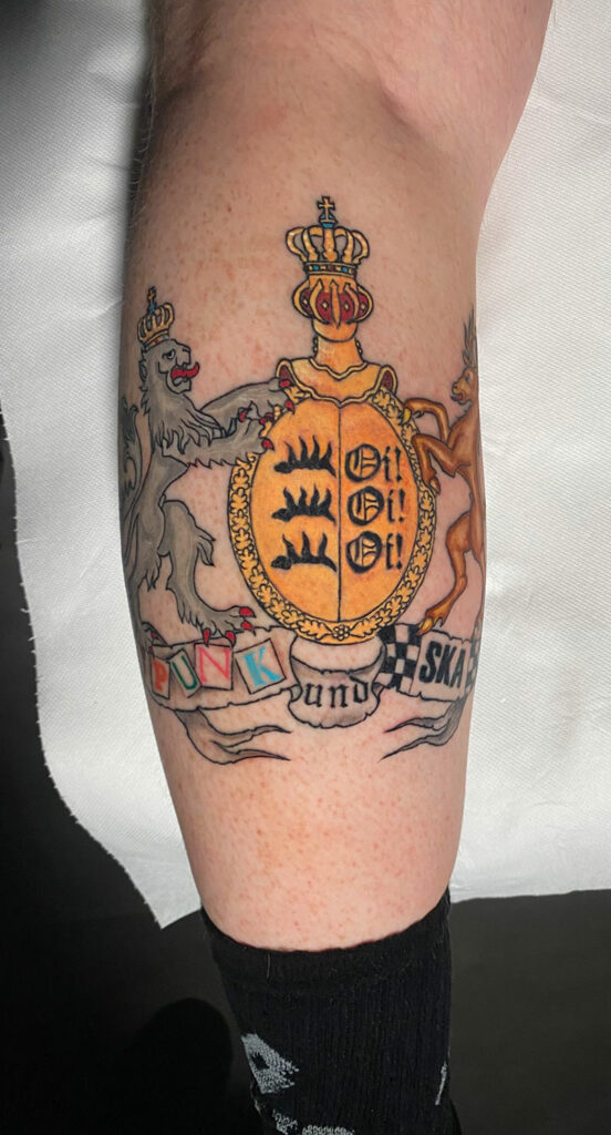 Wappen Württemberg Tattoo bunt